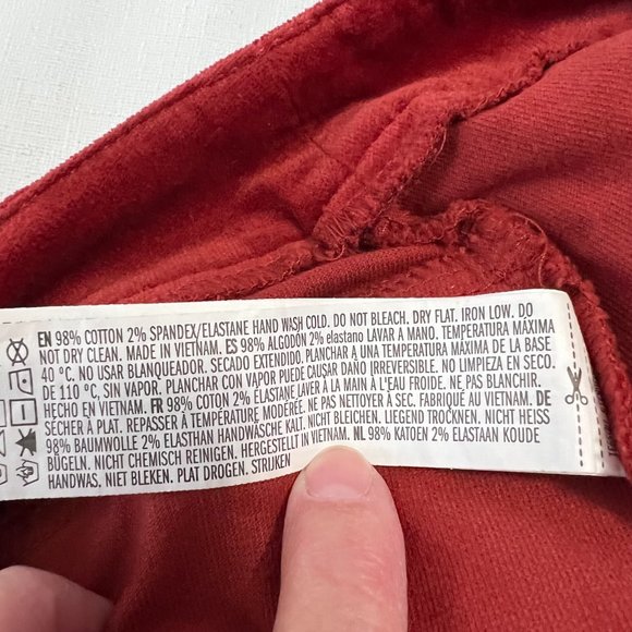 Forever 21 Button Front Mini Pencil Skirt Size S Rust Colored - Picture 6 of 7